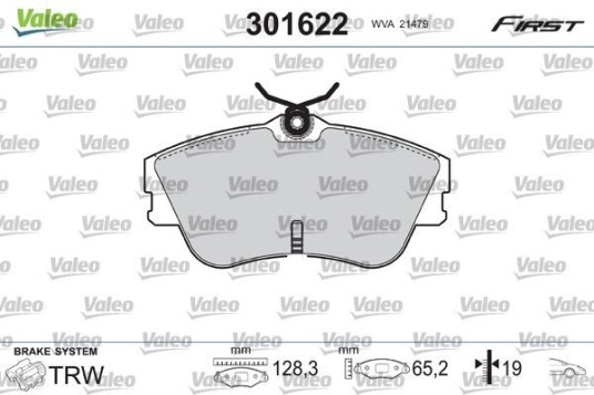 Bremseklosser VALEO 301622