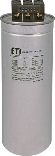 Eti Polam Kondensator Cp Lpc 30 Kvar 400V 50Hz 004656755 Eti Polam Kondensator Cp Lpc 30 Kvar 400V 50Hz 004656755