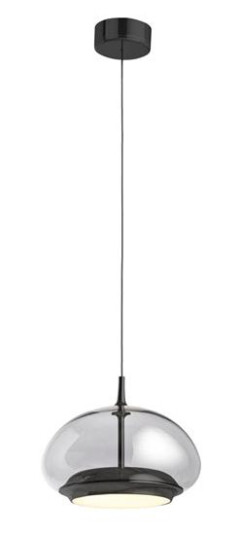 Loom Design Vevstol Avalon Taklampe Røkt/ Sort Krom