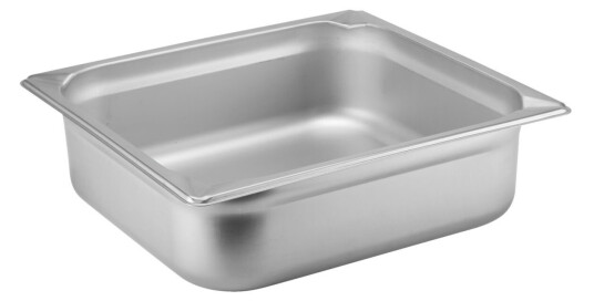PULSIVA Kantine Profi GN 2/3; Størrelse GN 2/3, 7.8l, 35.5x32.7x10 cm (LxBxD); Stålgrå