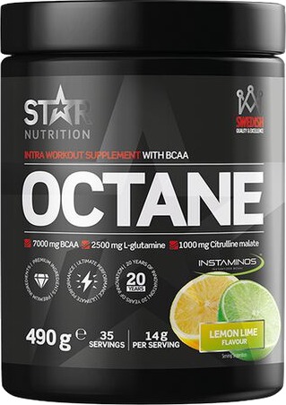 Star Nutrition Octane Intra Workout BCAA Pulver 490 g Lemon Lime Sour Star Nutrition Octane Intra Workout BCAA Pulver 490 g Lemon Lime Sour