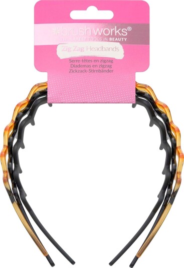 Brushworks Zig Zag Headband 3pcs