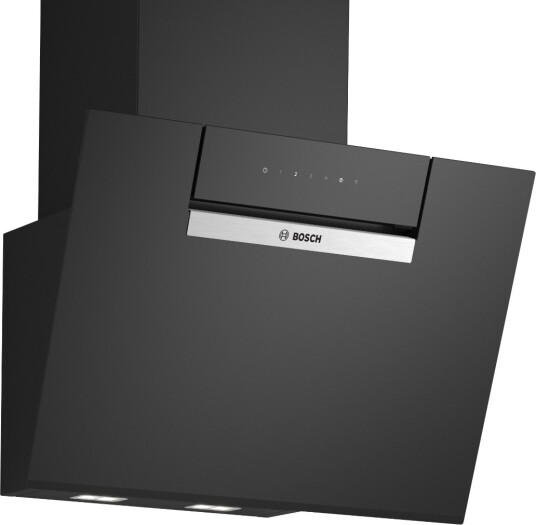 Bosch Serie 4 Vegghengt Kjøkkenventilator 60 cm med Vaskbart Fettfilter og Stemmestyring Svart