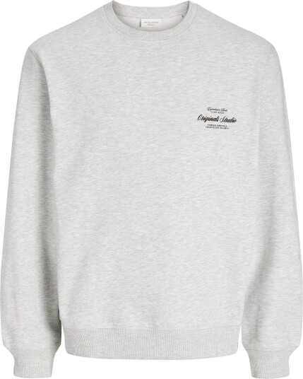 Jack & Jones Jornorrebro Typo Back Sweat Crew Neck Grey XXL