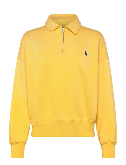 Polo Ralph Lauren Fleece Quarter Zip Yellow M
