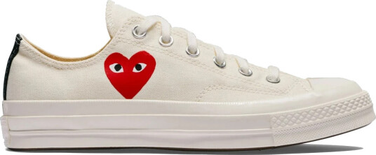 Comme des Garçons Play unisex Sko Hvit 41 1/2 EU,