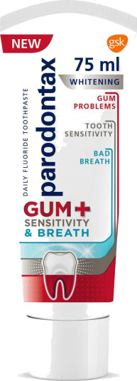 Parodontax Gum+ Sensitivity & Breath Whitening 75 ml Parodontax Gum+ Sensitivity & Breath Whitening 75 ml