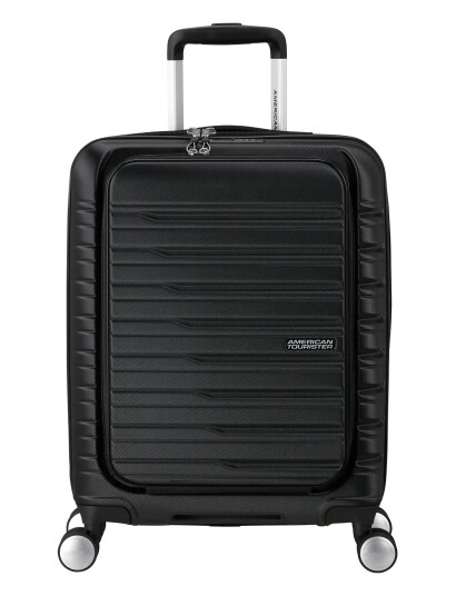 American Tourister Flashline Spin. 55/20 Frontloader   Black   55