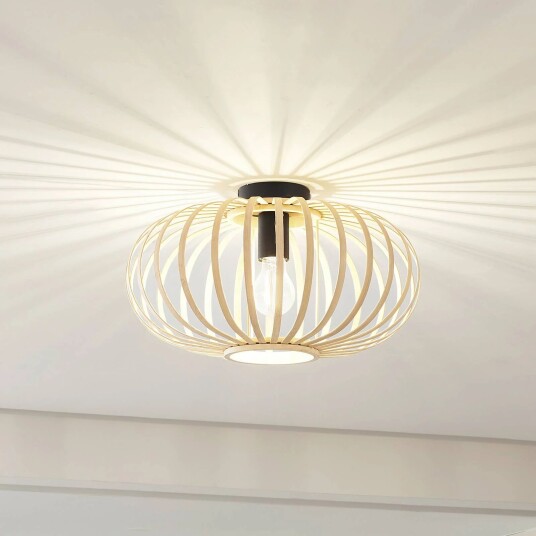 Lindby taklampe Lielle naturlig bambus Ø 40 cm