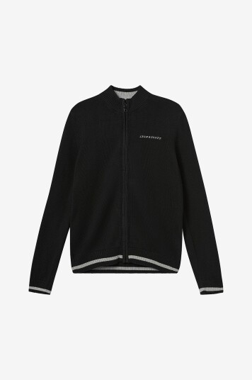 Lyle & Scott Kardigan Script Logo Embroidery Svart