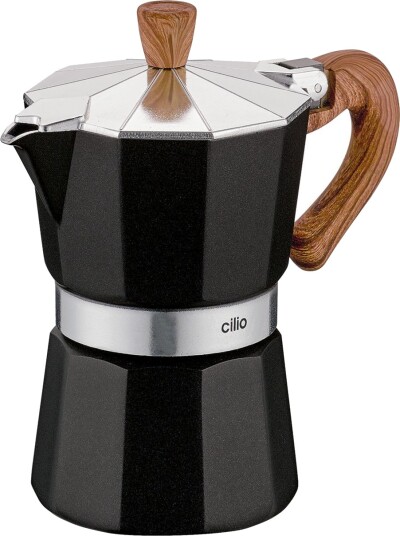 cilio Espressomaker Classico Natura 3 Kopper - Black - 3 CUPS