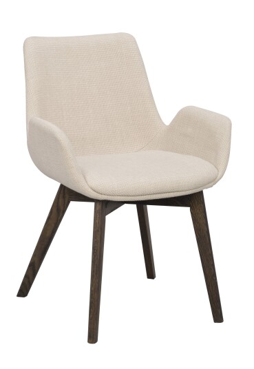 Rowico Home Drimsdale lenestol Beige stoff/brun eik bein Beige Rowico Home Drimsdale lenestol Beige stoff/brun eik bein Beige