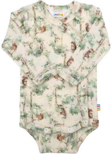 Joha Squirrel omslagsbody i ull Off white Joha Squirrel omslagsbody i ull Off white