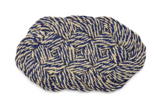 HAY Coco dørmatte 40x80 cm Swirl blue off white HAY Coco dørmatte 40x80 cm Swirl blue off white