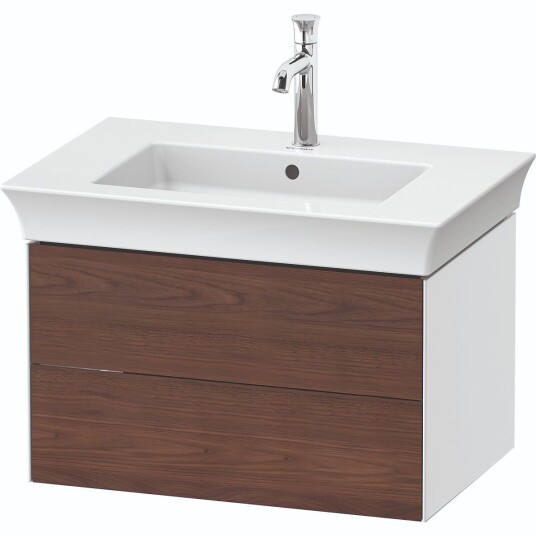 Duravit White Tulip Servantskap 2 skuf. 68,4x45,8x41 cm Valnøtt/Hvit Høyglans