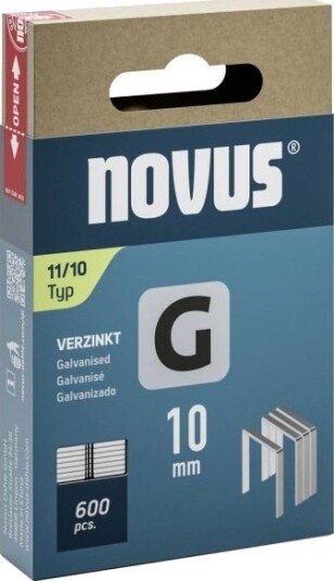 Novus Novus Tools 042 0797 Flate Tråd Stiftemekking Type 11 600 Stk L X B 10 Mm X 10,6 Mm Novus Novus Tools 042 0797 Flate Tråd Stiftemekking Type 11 600 Stk L X B 10 Mm X 10,6 Mm