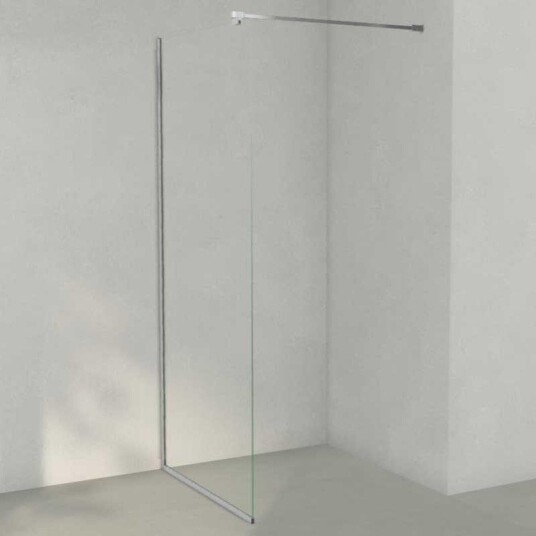 INR Iconic Nordic Rooms Dusjvegg ARC 20 Frame Måltilpasset Svart Matt / Bronse Glass