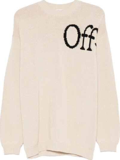 Off White Herre Strikkevarer Beige L,