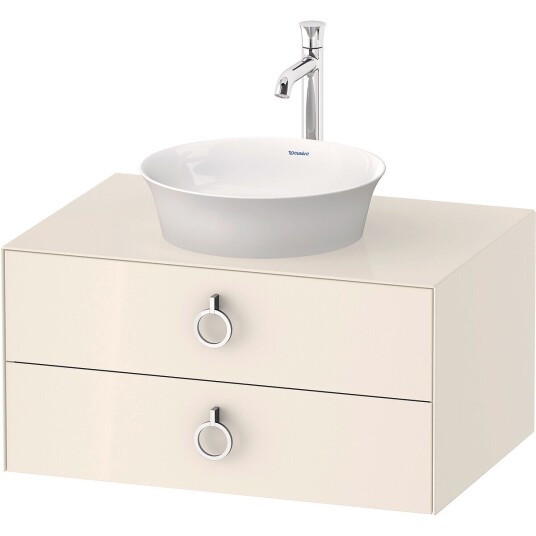 Duravit White Tulip Servantskap 2 skuf. 80x55x40,8 cm Nordisk Hvit Høyglans