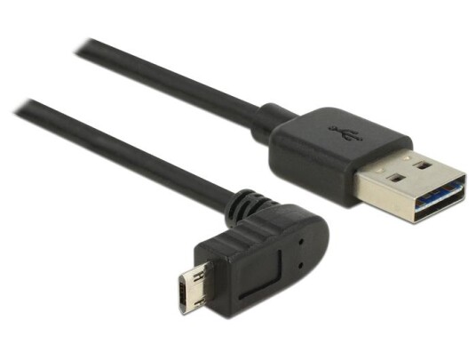 Delock USB 2.0 Kabel 0.5m Svart
