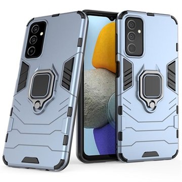 Samsung Galaxy M23/F23 Hybrid-Deksel med Ringholder Blå