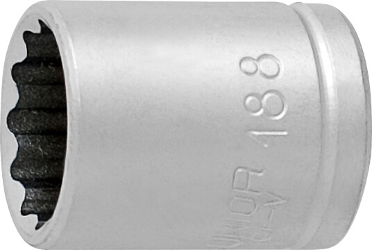 Unior Hylse 12 Kanter 1/4"