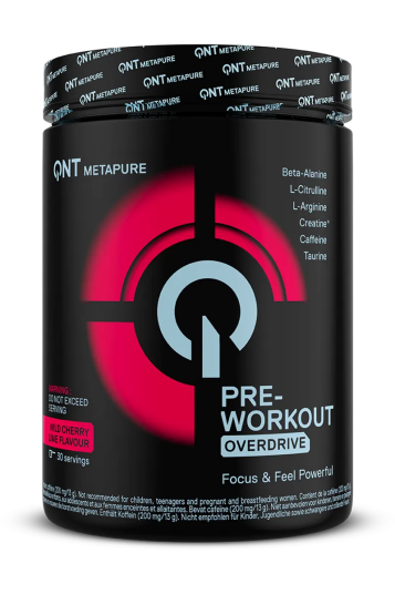 QNT Pre Workout Overdrive 390g Wild Cherry Lime QNT Pre Workout Overdrive 390g Wild Cherry Lime