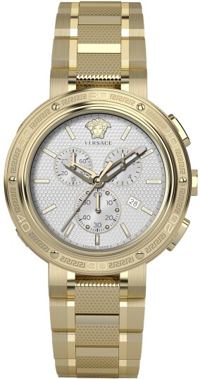 Versace Herreklokke VE2H00621 V Extreme Hvit/Gulltonet stål Ø46 mm
