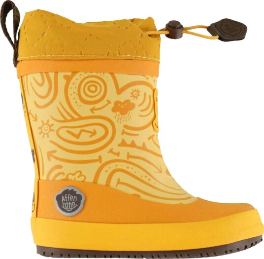 Affenzahn Gummistøvler m. for - Vegansk Puddly - Tiger - Affenzahn - 24 - Gummistøvler Brun Gul Oransje