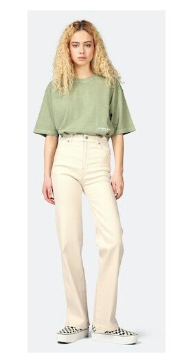 Dr Denim Jeans- Moxy Straight Beige Female S/32
