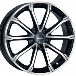 MAK DaVinci Black polished 7x18 5x100 ET39 B57.1