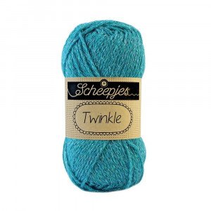 Scheepjes Twinkle Garn Glimmer 920 Havblå