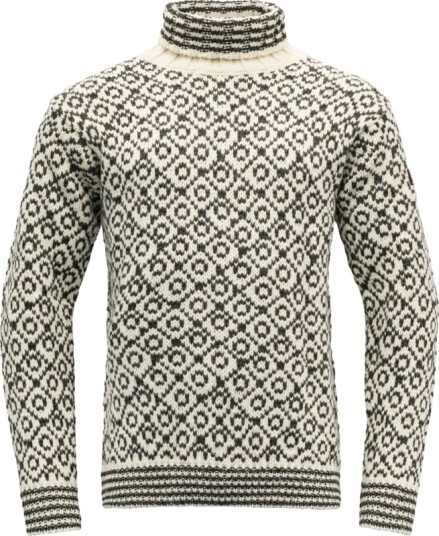 Devold Unisex Svalbard Sweater High Neck XXL , Offwhite/Anthracite Devold Unisex Svalbard Sweater High Neck XXL , Offwhite/Anthracite
