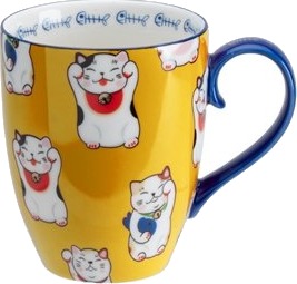 Tokyo Design Studio Kawaii krus 380ml Yellow Classic Cat