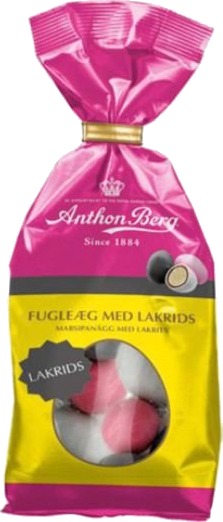 Anthon Berg Marsipan Fugleegg med Lakris 124 gram Anthon Berg Marsipan Fugleegg med Lakris 124 gram