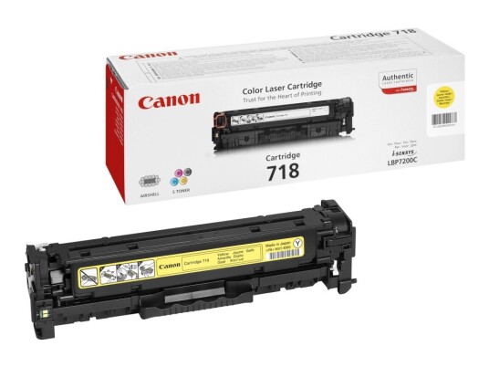 Canon 718 Yellow - Gul - Original - Tonerpatron - For Imageclass Lbp7200  I-Sensys Mf8330 Mf8350  Laser Shot Lbp-7200  Satera Mf8330 Mf8350