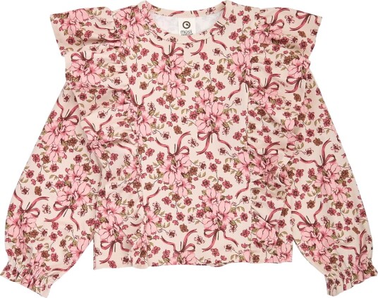 Müsli Genser Bukett Ruffle Oak/Blush/Baroque Rose Müsli 6 år (116) Genser Beige Rosa