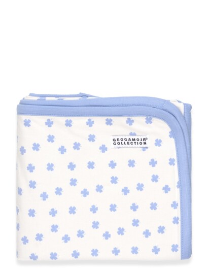 Geggamoja Bamboo Baby Blanket Blue One Size