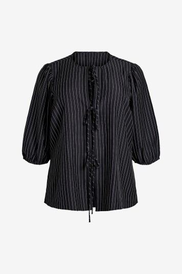 Zizzi Bluse mNikita 1/2 Svart Zizzi Bluse mNikita 1/2 Svart