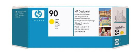 HP 90 / C5057A Printhead Cleaner Yellow - Skriverhode med renser Yellow
