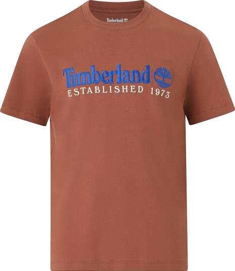 Timberland - T-skjorte SS Embroidered Tee - Brun