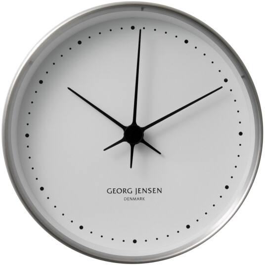 Georg Jensen Henning Koppel Veggur Stål/Hvit 22 cm