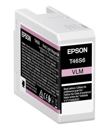 Epson Singlepack Vivid Light Magenta T46S6 UltraCh - Blekkpatron Vivid light magenta Epson Singlepack Vivid Light Magenta T46S6 UltraCh - Blekkpatron Vivid light magenta