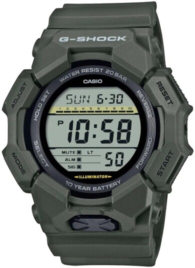 Casio Herreklokke GD 010 3ER G Shock LCD/Gummi Ø54.9 mm