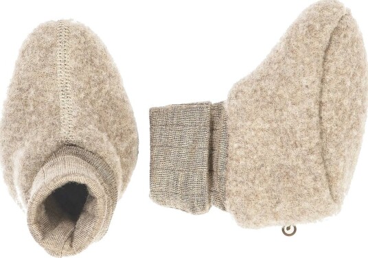 Müsli Woolly Fleece Booties - BALSAM MELANGE - 92/98
