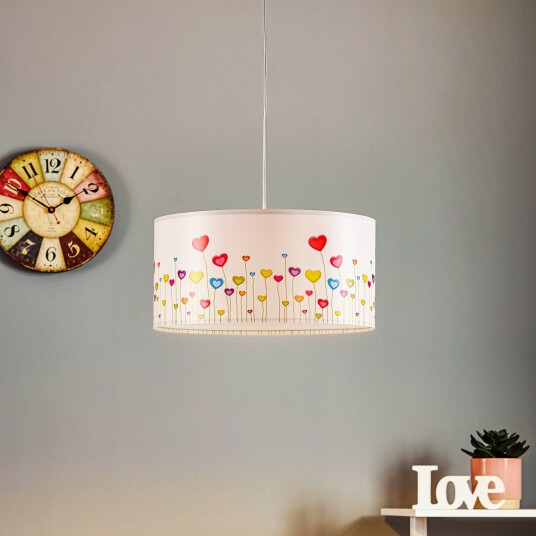 Maco Design Pendellampe til barnerommet Hearts