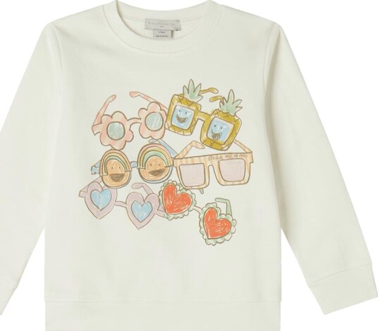 Stella McCartney Kids Collegegenser   Hvit m. Solbriller   Stella McCartney Kids   6 år 116   Collegegenser