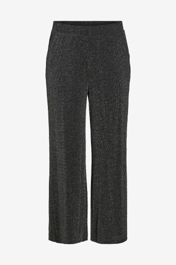 Evoked Vila - Bukser viEleina HW Straight Pants - Svart