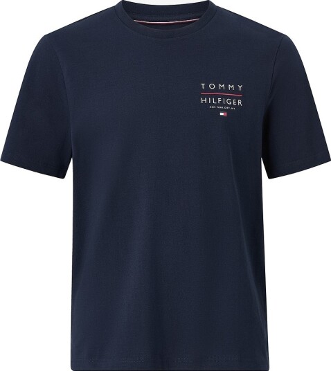 Tommy Hilfiger   T skjorte Brand Love Left Chest Rwb   Blå