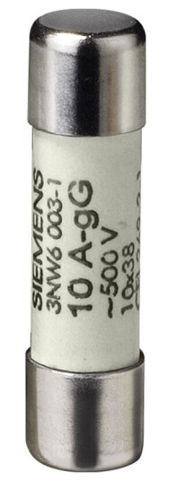 Siemens Cylindrical fuse gg 10x38mm 500v 2a 3nw6002-1 (4001869061474)